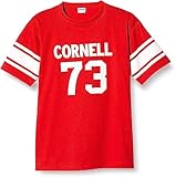 [チャンピオン] Tシャツ 半袖 丸首 綿100% グラフィックプリント Win 1/4 スリーブフットボールTシャツ True to Archive C3-R339 メンズ スカーレット M