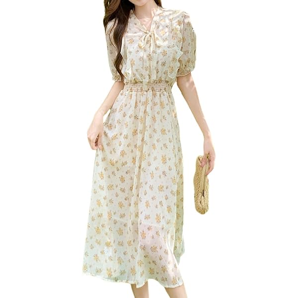 Amazon.co.jp: [UCHINO] クレープガーゼ 水彩プリントワンピース