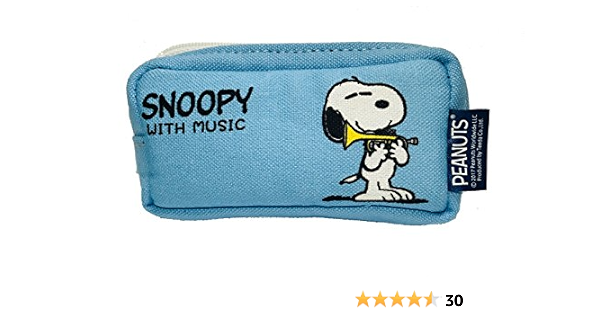 Snoopy With Music スヌーピー マウスピースポーチ 限定品 ライトブルー トランペット トランペット 楽器 音響機器 Amazon