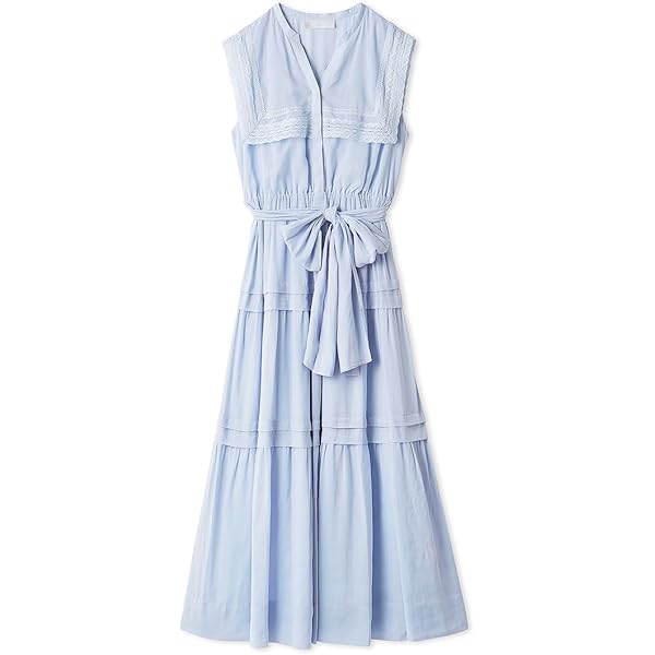 【新品】セルフォード　カシュクールリボンノースリーブワンピース Amazon.co.jp: [セルフォード] カシュクールリボンノースリーブ