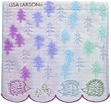 丸眞 ハンドタオル LISA LARSON リサ・ラーソン 25×25cm はりねずみの森 綿100% 無撚糸使用 6805011100