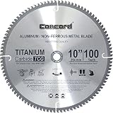 Concord Blades ACB1000T100HP 10-Inch 100 Teeth TCT Non-Ferrous Metal Saw Blade [並行輸入品]