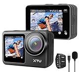 アクションカメラ XTU MAX 4K 60FPS 20MP WiFi搭載 アクションカム 2インチタッチパネル式 デュアルカラースクリーン