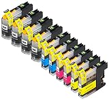 【ノーブランド品】(10 色セット) Brother LC113 LC113BK, LC113C, LC113M, LC113Y MFC-J6975CDW, MFC-J6970CDW, MFC-J6770CDW, MFC-J6570CDW, MFC-J4910CDW, MFC-J4810DN, MFC-J4510N, DCP-J4215N, DCP-J4210N 【互換インクカートリッジ 】
