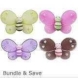 Bumblebee Decorations HaileyナイロンHangingメッシュBumble Bees Decor 4 Piece Honey Beeセット装飾赤ちゃん保育園寝室女の子部屋天井壁