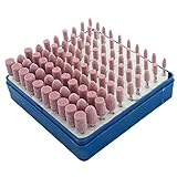 Liebeye 研磨ヘッドセット 100点 3-10mm 研磨ストーン ポイント研削ツール セット
