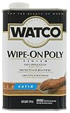 Rust-Oleum 68141 Watco Wipe On Polyurethane Finish, Quart, Clear Satin [並行輸入品]