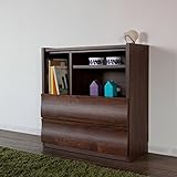 OC 幅80cm ローチェスト ブラウン BR 電話台 ファックス台 北欧 TEL台 FAX台 国産 日本製 木製 ハイタイプ テレビ台 テレビボード オフィス