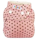 Bummis Flannel Fitted Diaper - Organic Cloth Diaper - Girl Print -Colors May Vary by Bummis [並行輸入品]