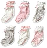 Elegant Baby Girls Peek A Boos 6パックベビーソックス