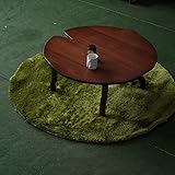 Takatatsu&amp;Co.(有)高松辰雄商店 Princess Suiren ひめスイレン 円形 95cm ヒーターなし ローテーブル ウォールナット サイズ95×95×38.5cm 直径95cm 北欧テイストタイプ 日本製