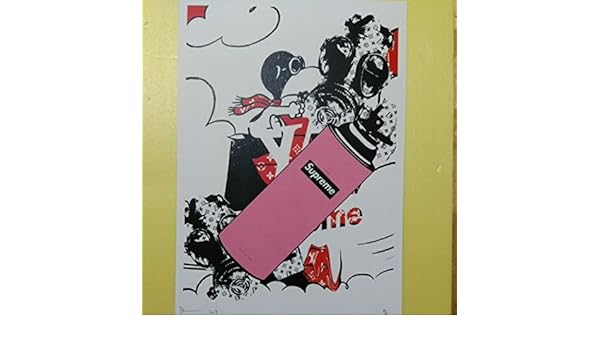 Amazon Co Jp 限定death Nyc シルクスクリーンポスター スヌーピー Not Supreme ピンク缶 ホビー