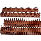 LATTCURE 鳥よけ 鳩よけ とげ 害獣よけ 12個セット 43*4*3.5cm とげマット 猫よけ 鳥類駆除 カラスよけ 簡単設置 庭