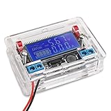dcdc　降圧基板　DROK　DC-DC　バックコンバータ　電圧レギュレータ（　透明シェル付き、5-23V〜0-16.5V）　可変　昇降圧なコンバータ電圧安定器、STN LCD画面　電源メーター　電圧