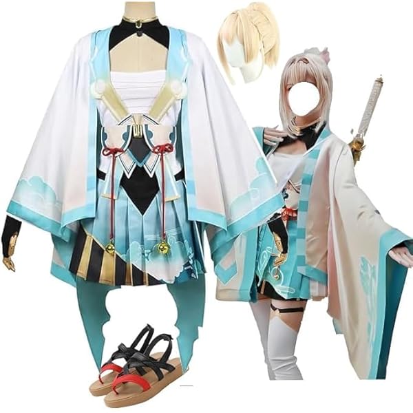 ホロライブ　 風真いろは コスプレ衣装 フルセット（秘密結社製） Amazon.co.jp: [XIN YUE] 6期生 風真いろは コスプレ衣装+ウィッグ +靴