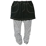 西松屋 EFD デニムニット・スムースボーダースカッツ【100cm・110cm・120cm・130cm・140cm】 キッズ 女の子 子供服 100