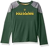 NFLグリーンベイパッカーズBoys 47「ガンマ」長袖パフォーマンスTシャツ、ハンター、Large ( 7 )