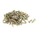 uxcell フィリップスのセルフタッピングネジ M4 x 20mm 亜鉛めっき 100枚入り