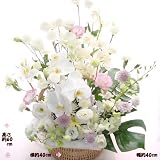 しのぶ淡いピンクの花達 お彼岸の花 お盆の花 一周忌 三回忌の花 弔事 四十九日 一周忌 法事 法要 仏事の花 (お悔み)
