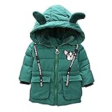 Tovadoo 子供服 ベビー服 男の子 女の子 コート アウター 冬服 犬柄 防寒 厚手 ロング丈 可愛い プレゼント 1-6歳
