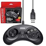 【メガドライブミニ対応】 セガ公認 ゲームパッド コントローラー Official Sega Genesis USB Controller 8-Button Arcade Pad for Sega Genesis Mini