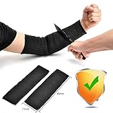 IDEAPRO 防刃 アームスリーブ ロングスリーブ 防刃グローブ 防刃手袋 作業用手袋 作業グローブ 切れない手袋 耐切創レベル (ブラック)