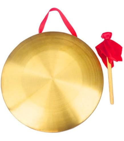 Amazon | heizi 銅鑼 ドラ バチ付き ゴング 中国 効果音 太鼓