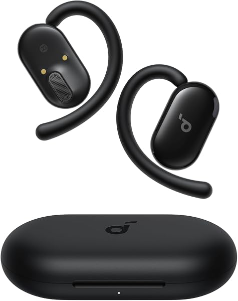 Anker Soundcore V20i(Bluetooth 5.4)【オープンイヤー型ワイヤレスイヤホン / IP55防塵防水規格/ 最大36時間再生 / マルチポイント接続】ブラック - 1