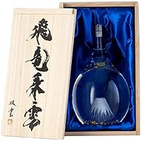 【熨斗対応可】 富士山ボトル 飛竜乗雲 本格米焼酎 粕取り焼酎 900ml （風呂敷：テツコン） 昇進祝い 退職祝い 結婚記念日 金婚式 新築祝い 桐箱入り