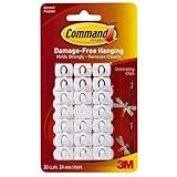 (80 Clips, White) - Command Decorating Clips Value Pack, 80-Clip