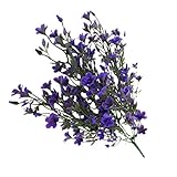 Fenteer 造花　観葉植物　装飾用　全4タイプ　ブーケ　花束　ロマンチック　プレゼント　ホーム　オフィス　 - パープルラベンダー