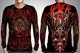 SlayerスラッシュメタルロックバンドカスタムFullprint昇華TシャツXXL、Longsleeve )