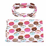 (フィーショー)FEESHOW ベビーラップブランケット コスチューム 着ぐるみ 柔らかい綿生地 写真撮影 寝相アート 出産祝い 百日祝い ドーナツ Free