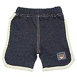 【本体綿100％】2017年 夏物 ZOOMIC ズーミック ニットデニム 裾切替 ４匹プリント ５分丈パンツ ネイビー◇95cm
