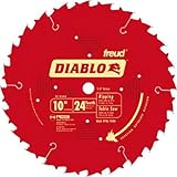 Freud D1024X Diablo 10-Inch 24-Tooth ATB Ripping Saw Blade with 5/8-Inch Arbor and PermaShield Coati