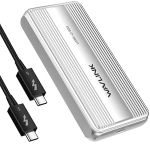 WAVLINK Prime 80Gbps M.2 SSD外付けケース USB4 V2 Gen4NVMe 冷却ファン搭載 8TB対応