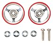 タミヤ ミニ四駆特別企画商品 17mm プラリング付 アルミベアリングローラー レッド 95347