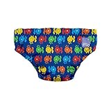 再利用可能な水泳おむつシロナガスクジラ6-12 Mths (Bambino Mio) (x 4) - Bambino Mio Reusable Swim Nappy Blue Whale 6-12 M