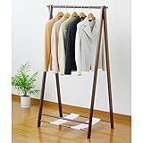 山善(YAMAZEN) 木製ハンガーラック ABCH-S(BR)