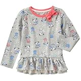 GYMBOREE(ジンボリー) パピー ペプラム トップ ヘザー グレー トップス長袖Tシャツ 12～18ヶ月【並行輸入】