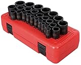 Sunex 2645 1/2-Inch Drive Metric Impact Socket Set, 26-Piece [並行輸入品]