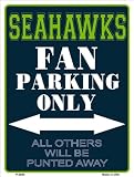 Seahawksファン駐車場のみアルミニウムノベルティ駐車場サイン