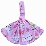 実用的なベビーキャリアフロントキャリアコットンベビースリング、ピンク[子犬のパターン]