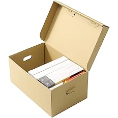 Amazon Co Jp アースダンボール ダンボール 段ボール 収納 Dvd ストッカー 保管 青年コミック 10枚 305 193 141mm 0292 文房具 オフィス用品