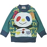 【H27年秋冬物】 GARACH(ギャラッチ) 裏毛パッチワークパンダPtトレーナー 95cm/GN NO.AH-531601