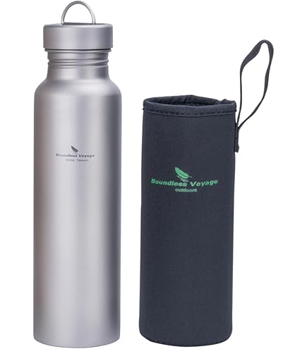 Amazon.co.jp: KEITH チタンウォーターボトル 軽量 直飲み 広口