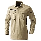 SOWA 長袖シャツ サンドブラウン LLサイズ 8115