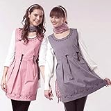 電磁波を前後左右から99.9%カット遮断する マタニティカットソー PINK/GRAY 1 セット