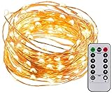 Magic Hue 　USB式　LEDストリングライト 銅線ワイヤーライト　5m 　LED50 球　8つのモード 電飾　飾り付け　フェアリーライト　祝日　結婚式　パーティー　クリスマス　電球色　ウォー