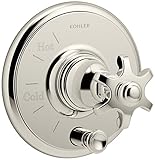 Kohler T72768-3M-SN Artifacts Rite-Temp pressure-balancing valve trim with push-button diverter and 
